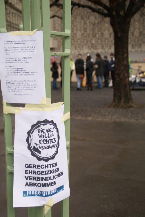 Klima-Mahnwache Die Welt will ein echtes Abkommen!