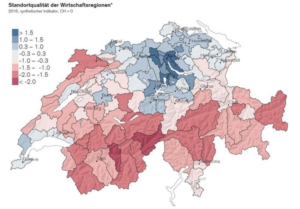 Diagramm Standortqualit&auml;t der Wirtschaftsregionen