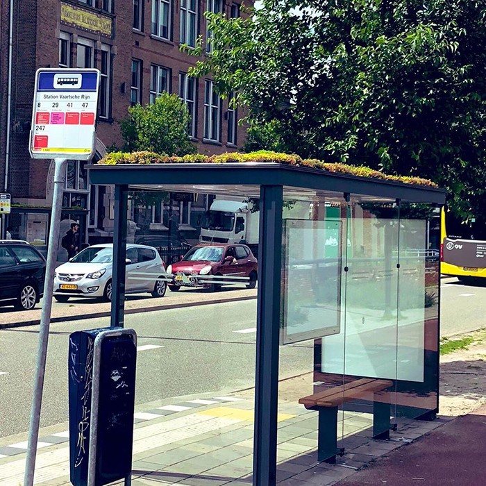 Bushaltestelle in Utrecht