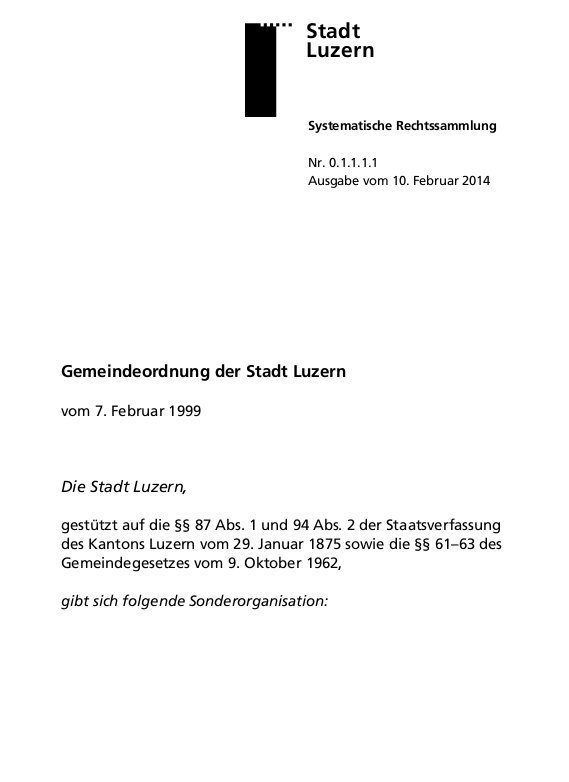 Bild zu JA zur &Auml;nderung der Gemeindeordnung (GO)