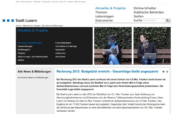 Bild zu Gr&uuml;ner Kommentar zur Rechnung der Stadt Luzern