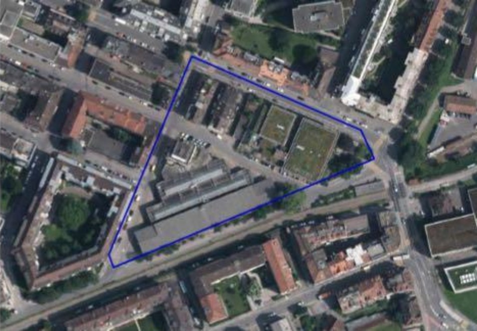 Kartenausschnitt Areal Biregg-/Kleinmattstrasse