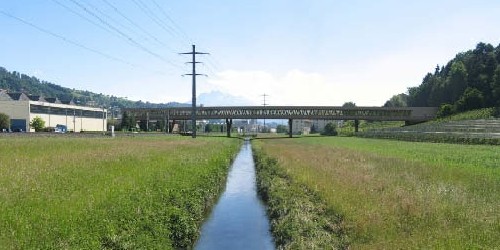 Tunnelbr&uuml;cke quer durchs Rontal